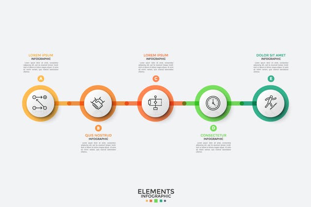 企业解决方案PPT信息图表矢量模板v6 Infographic Solutions. Part 6插图(10)