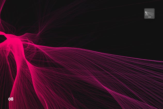 数码仿真柔顺头发特效图案PS笔刷 Digital Smooth Flow of Hairs Photoshop Brushes插图(8)