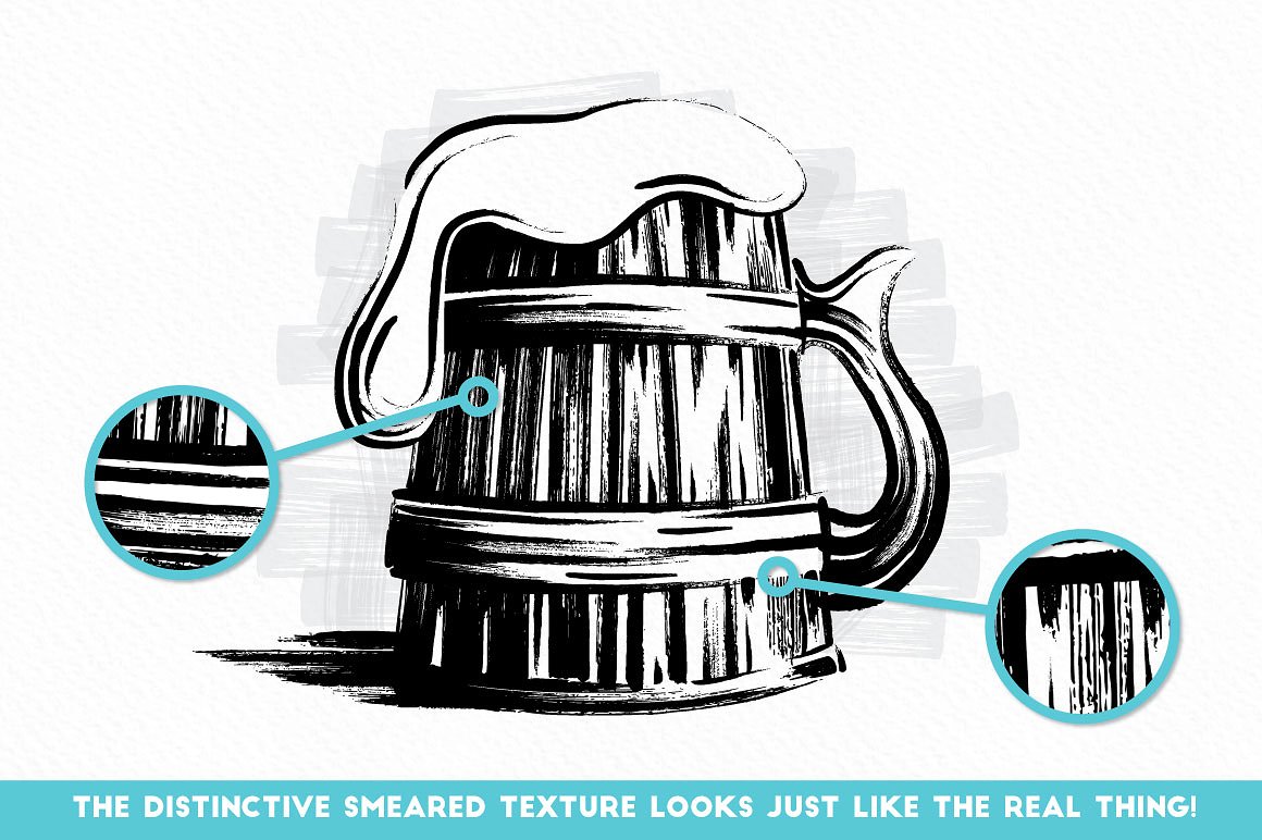 300个不同纹理Illustrator矢量笔刷下载[AI]插图(2)