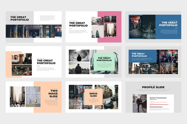 多用途企业商务PPT幻灯片模板 Bevara : Street Photo Powerpoint Template插图(3)