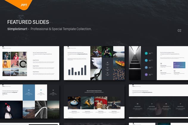 多用途商务风格PPT模板 BePro Powerpoint Business Template插图(3)