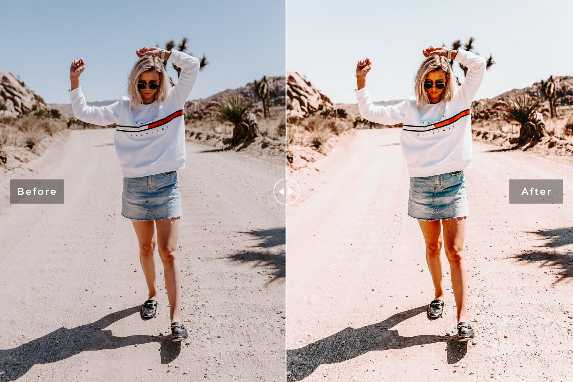 奶油粉红色柔和色调LR调色预设 Vanilla Mobile & Desktop Lightroom Presets插图(5)