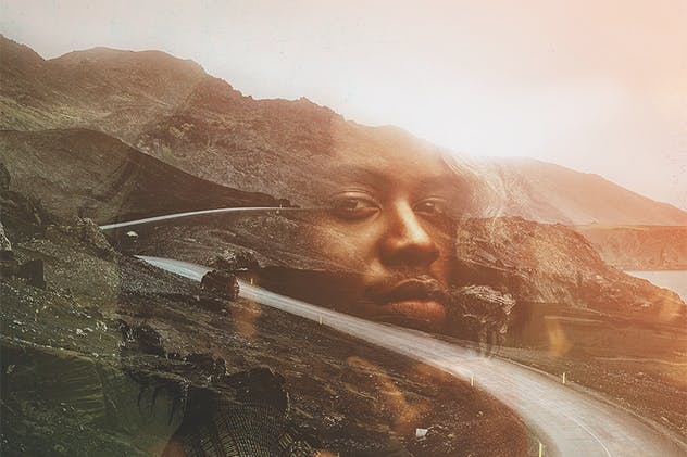 炫酷双重曝光海报照片特效PS动作 Double Exposure Photoshop Actions插图(13)