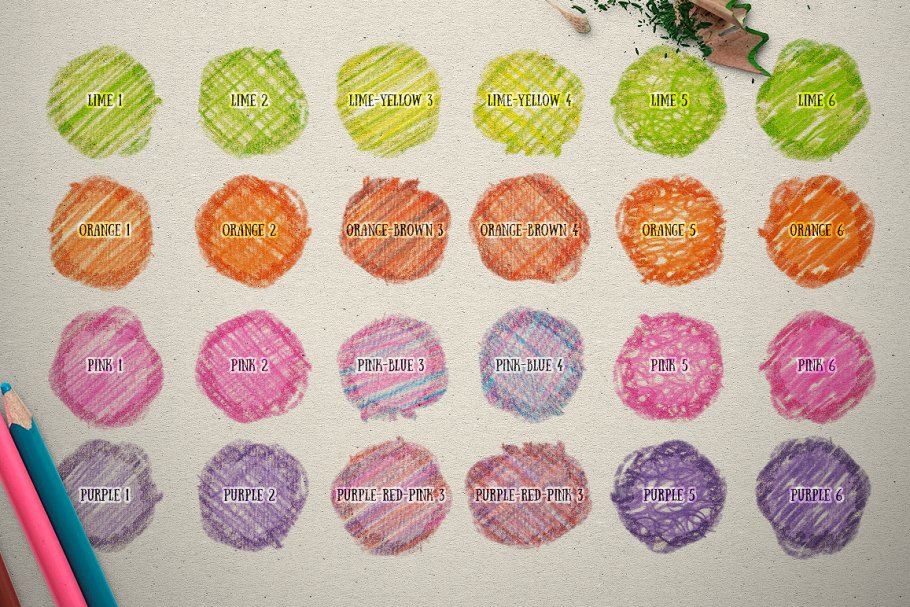 彩色铅笔效果合集 Photoshop Pencil Color Effect插图(5)