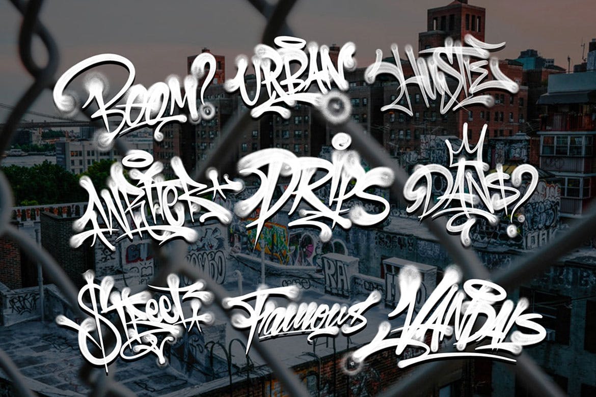 欧美街头涂鸦艺术PS笔刷下载插图(4)