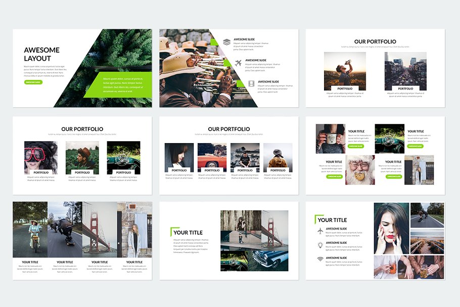 100页企业或者个人多用途 Powerpoint & Keynote 幻灯片模板 Minimal Presentation插图(2)