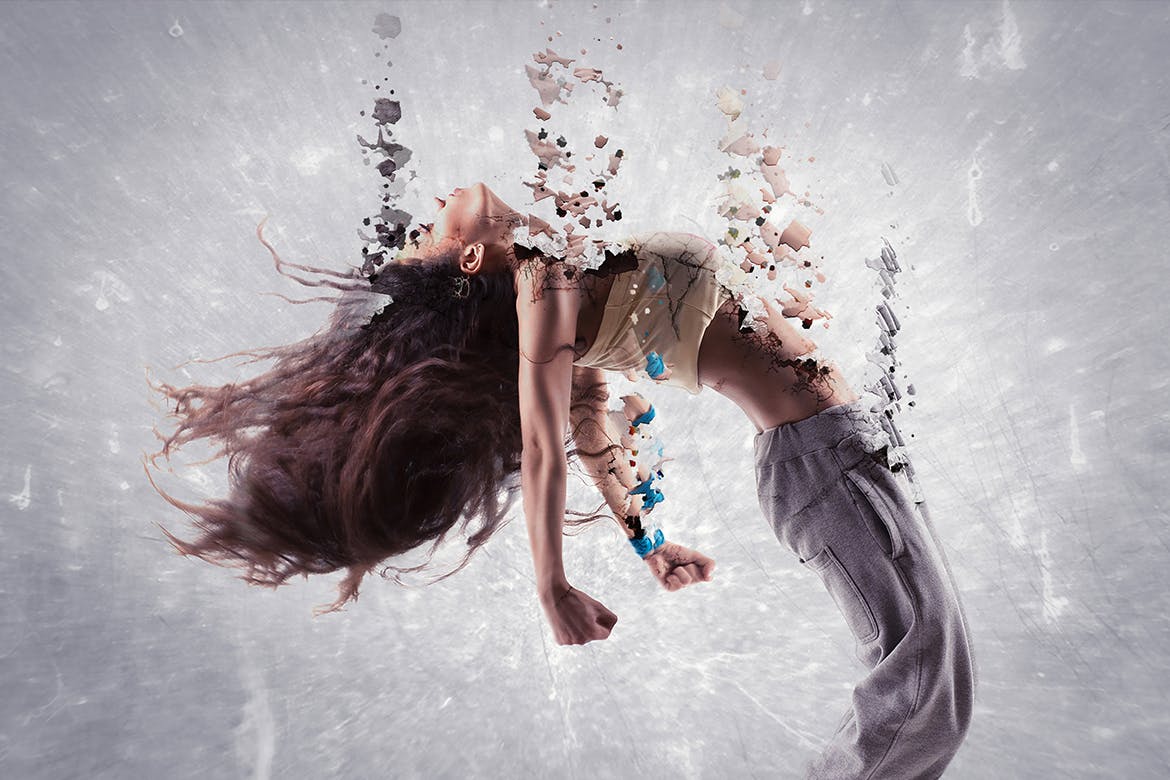 炫酷运动人物动画效果PS动作 Gif Animated Crack Kit Photoshop Action插图(3)