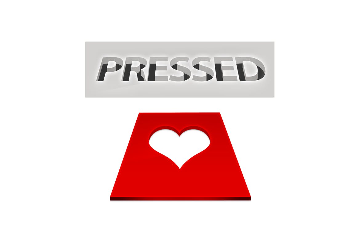 一键添加可爱3D立体效果的photoshop动作图层样式插图(3)