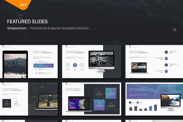 多用途商务风格PPT模板 BePro Powerpoint Business Template插图(6)