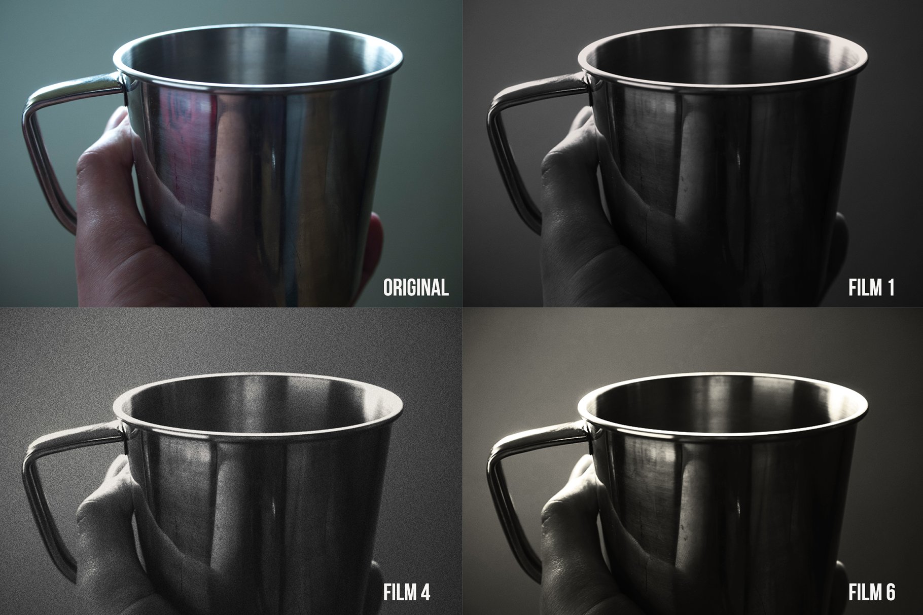 高端黑白人像照片效果PS动作 Black and white pro photo PS actions插图(1)