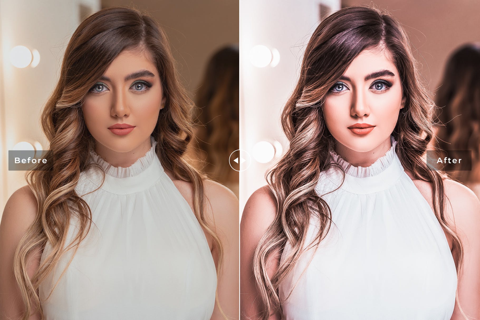 唯美暖色调肖像摄影后期处理素材库精选LR预设 Tiffany Mobile & Desktop Lightroom Presets插图(2)