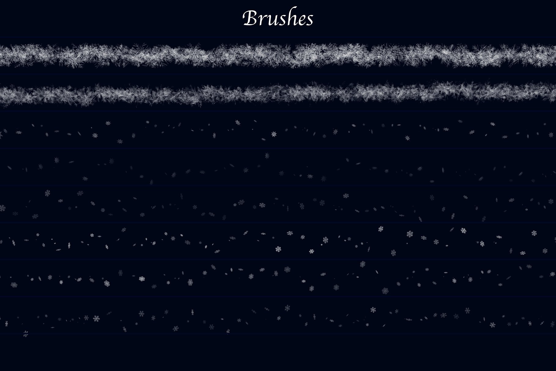 冰雪奇缘冬天主题纹理&笔刷合集[雪花、冰花&闪光] Winter Wonderland for Photoshop插图(19)