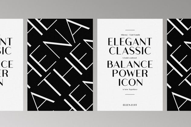 优雅粗细笔画混合英文无衬线字体 Athena – An Elegant Sans Serif插图(11)