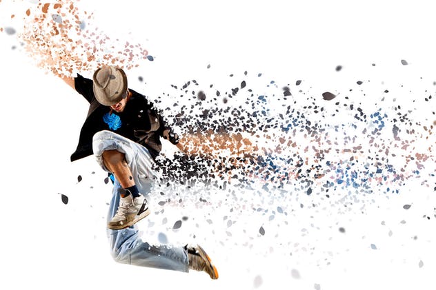 花瓣飞舞动感人物照片PS动作 Blossoms Photoshop Action插图(6)