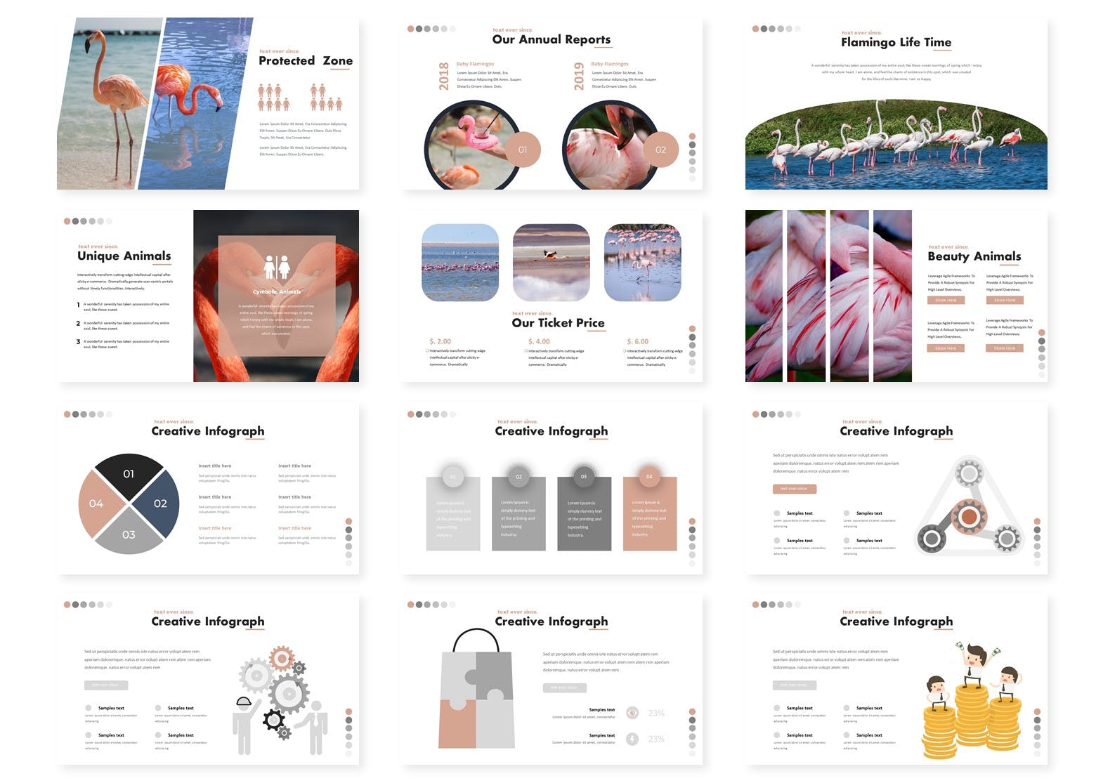 市场调研报告Keynote演示文稿设计模板 Flaming – Keynote Template插图(2)