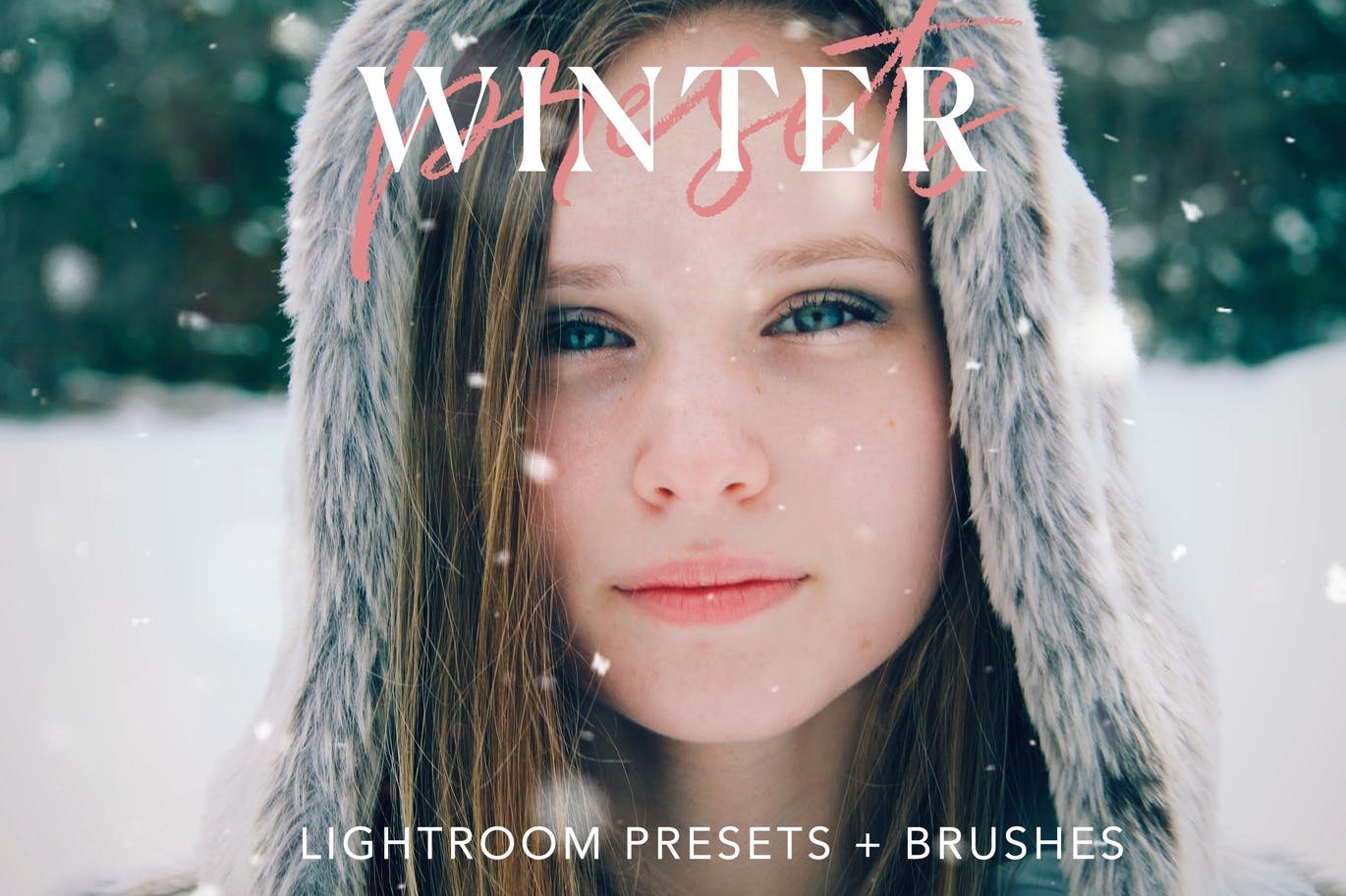 冬日照片调色滤镜Lightroom预设 Winter Lightroom presets + Brushes插图