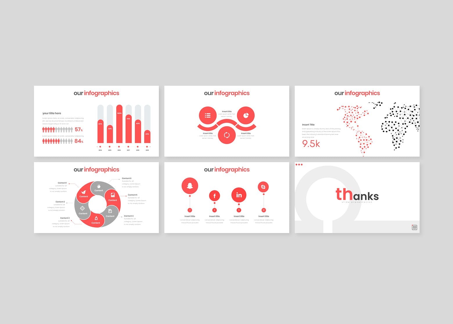 创业公司商业路演PPT幻灯片模板 Omega – Powerpoint Template插图(4)