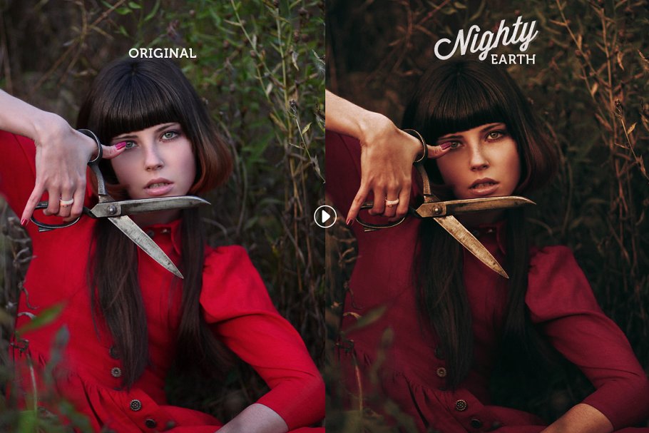 暗色调夜间模式照片特效PS动作 Nighty Artistic Photoshop Actions插图(5)