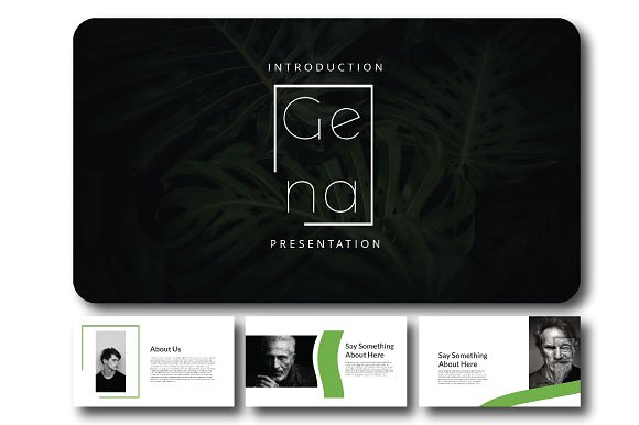 简单实用的绿色主题PPT模版下载[Keynote]插图