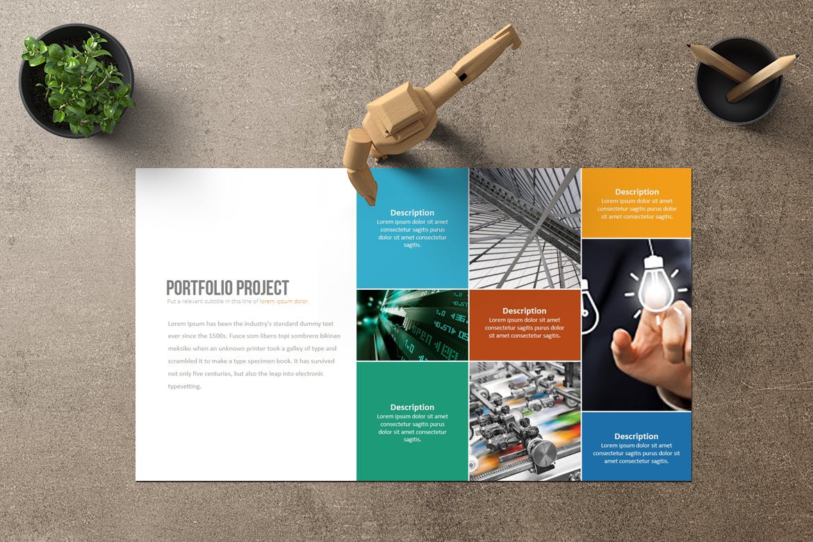 项目规划方案谷歌幻灯片设计模板 Bentol Google Slides插图(3)