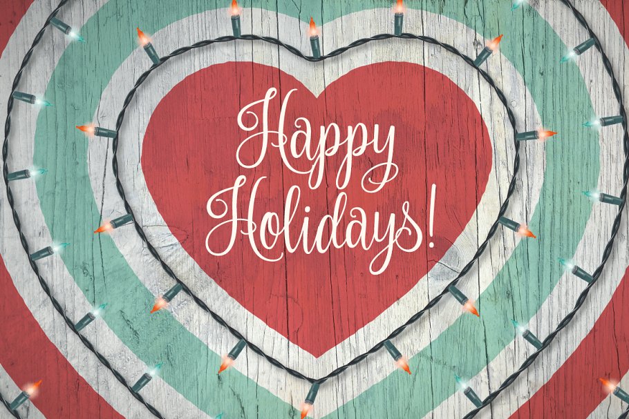 彩色小灯彩灯图案AI笔刷 Fairy Light Brushes插图(1)