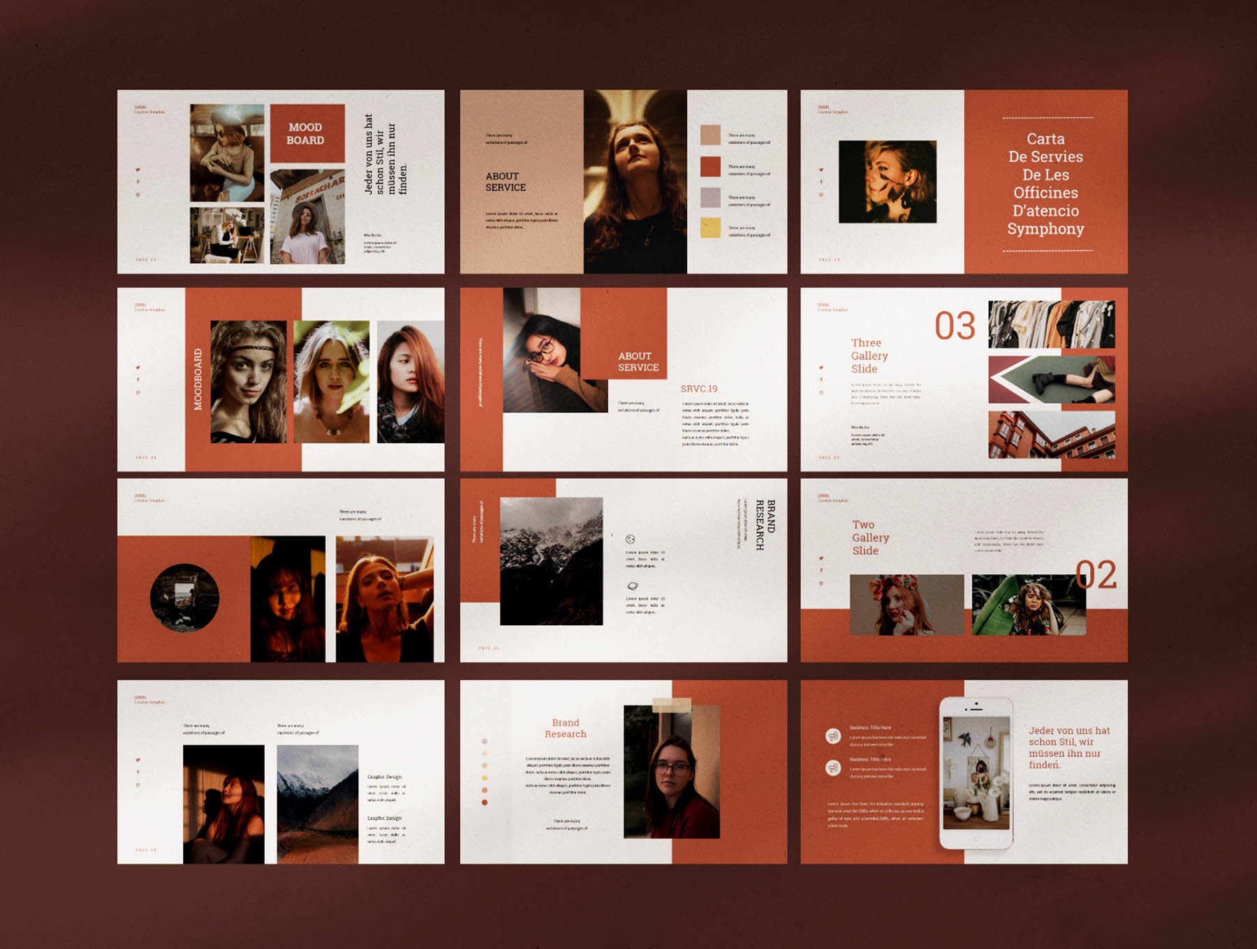 素材库下午茶：极简高端时尚的素材库精选Google演示模板插图(6)