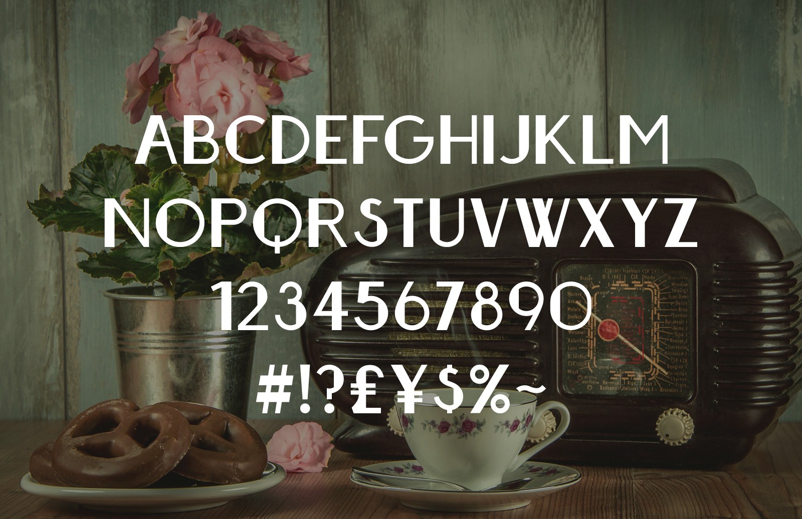 无衬线艺术字体 Gordon – Art Deco Typeface插图(1)