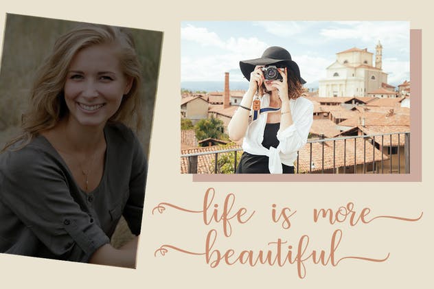 现代手写艺术风格英文字体 Litesha Script插图(4)