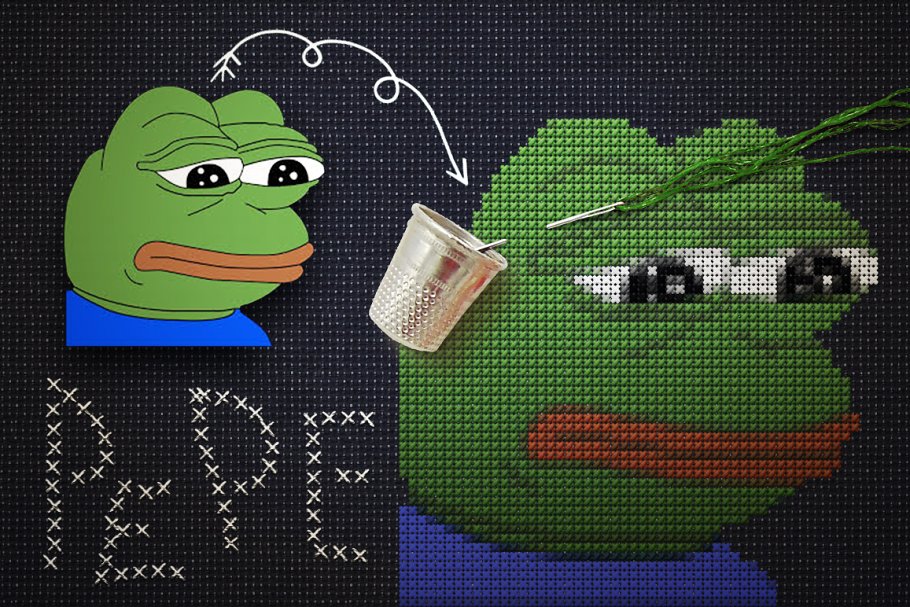 照片转十字绣缝线效果PS动作 Cross Stitch Effect For Photoshop插图(3)