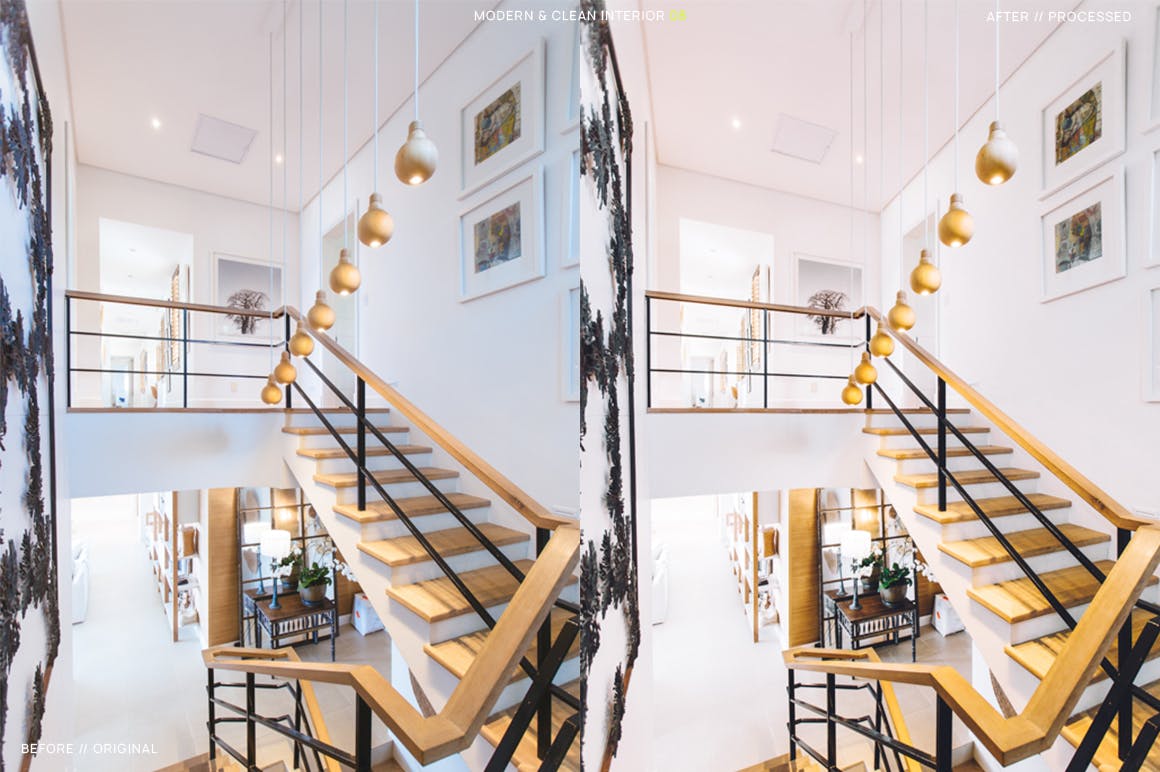 12款现代建筑&室内摄影后期LR调色预设 12 Modern & Clean Interior Presets + Mobile插图(8)