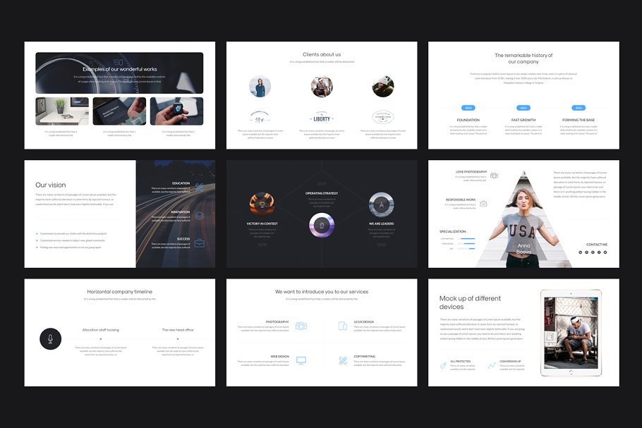 80+页现代简约 Keynote 幻灯片模板 Athena Keynote Presentation插图(4)