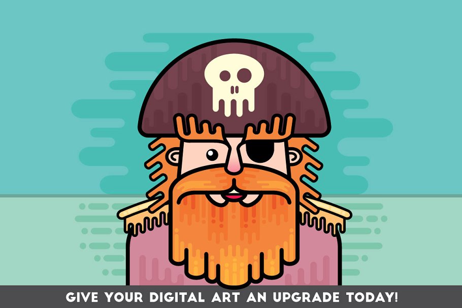 液体艺术风格AI笔刷 Liquid Style Brushes插图(4)