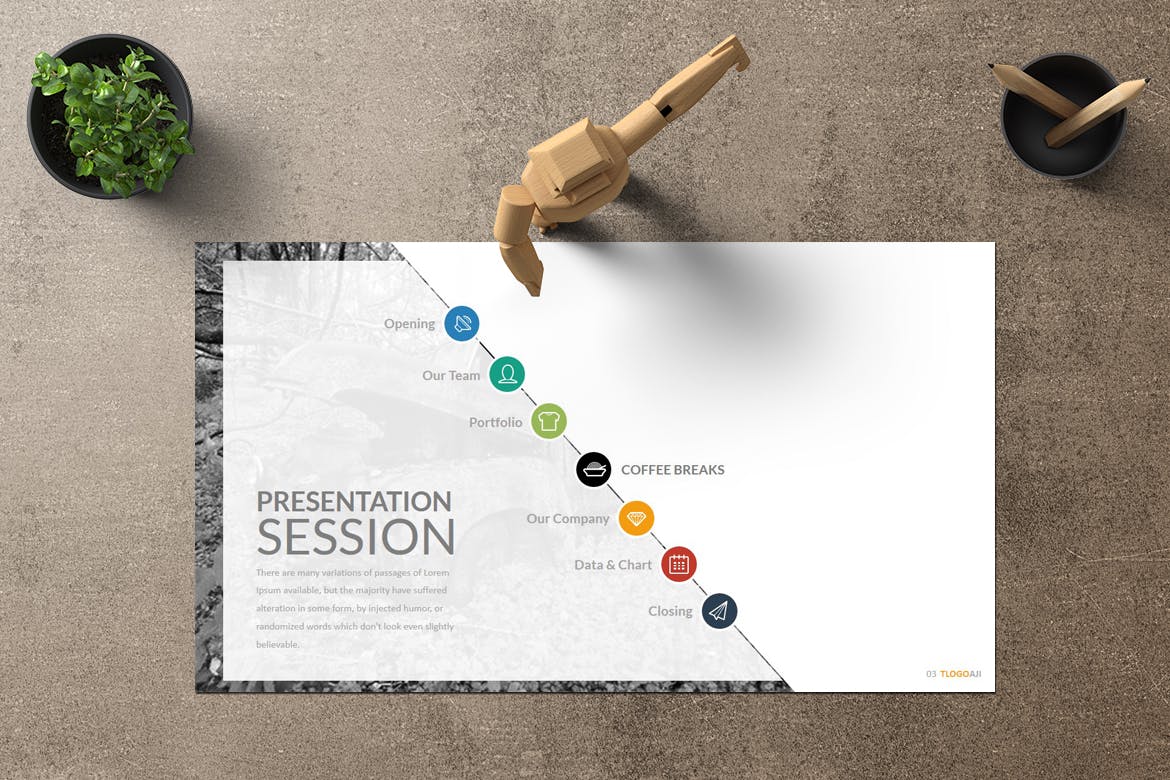 公司作品案例演示Keynote幻灯片模板 Tlogoaji – Keynote Template插图(2)