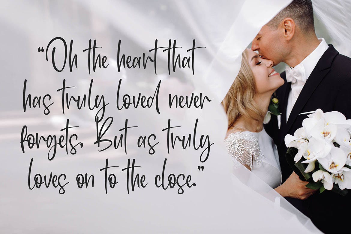 俏皮流畅风格英文书法字体素材库精选 Champeton – Playful Script Font插图(3)