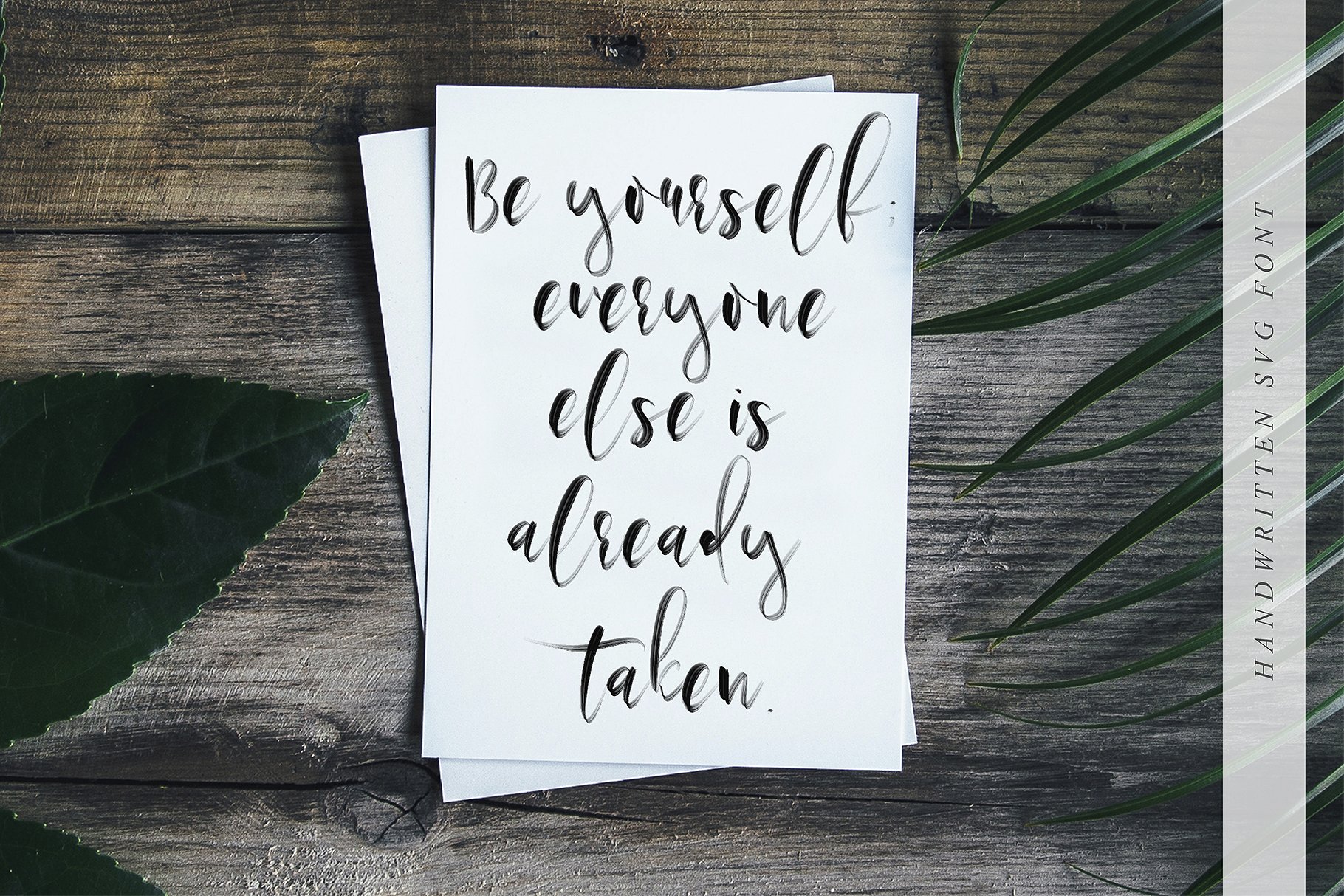 行云流水英文书法SVG画笔字体 Ostinel SVG Script Font插图(5)