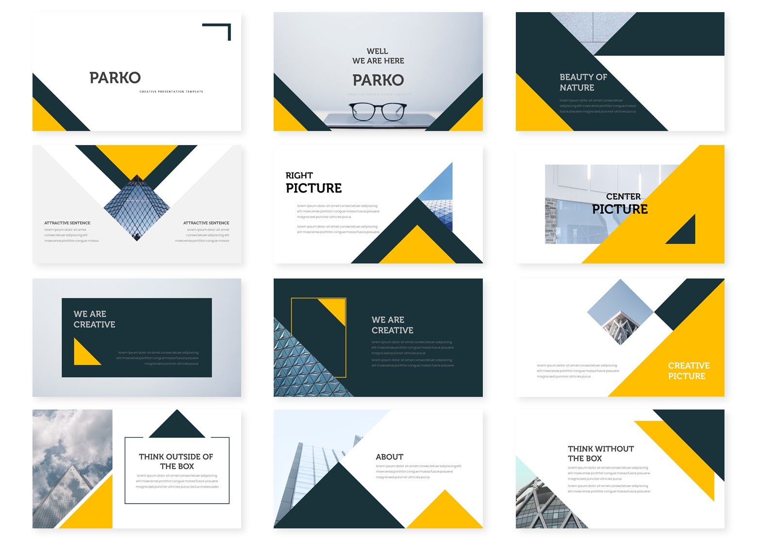 高端建筑设计服务公司素材库精选PPT模板 Parko – Powerpoint Template插图(1)
