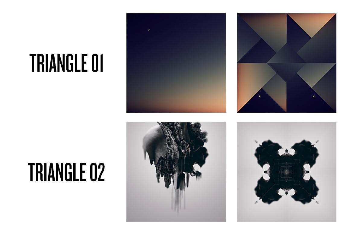 曼陀罗万花筒照片特效PSD分层模板 Photo Mandala插图(3)