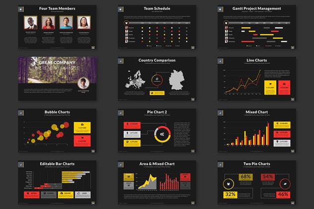 商业报告或创意设计演示Keynote幻灯片模板 Anim8 – Keynote Presentation Template插图(8)