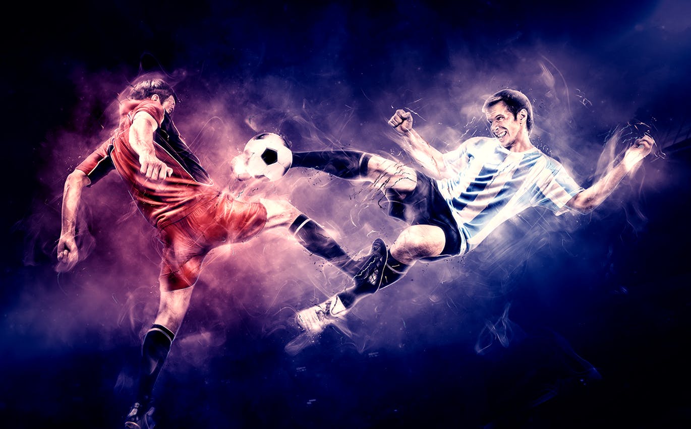 魔幻烟雾体育摄影后期特效处理PS动作 Aura CS3+ Photoshop Action插图(2)