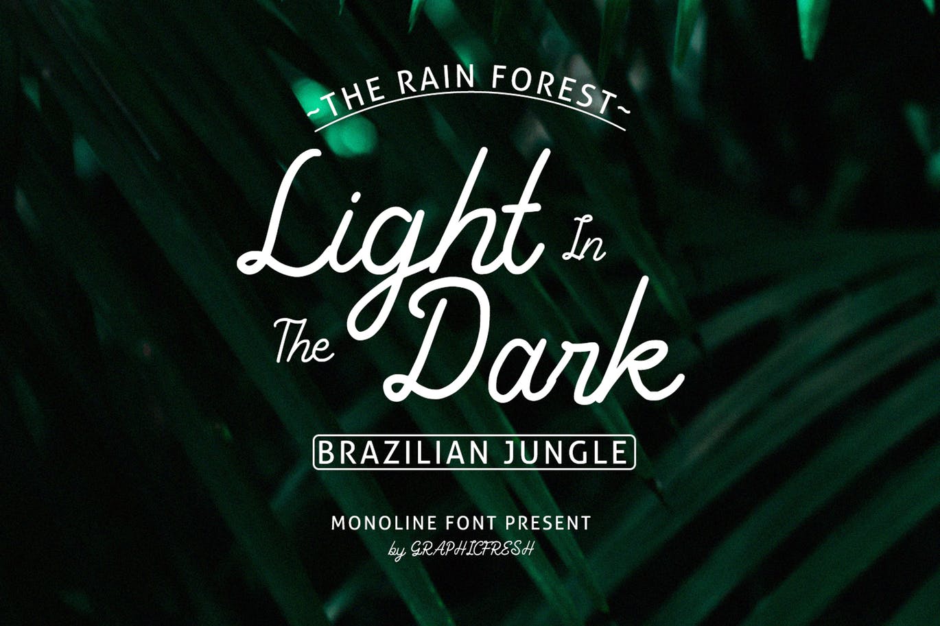 Monoline风格英文书法字体 Ghaniyun Monoline Font插图(1)