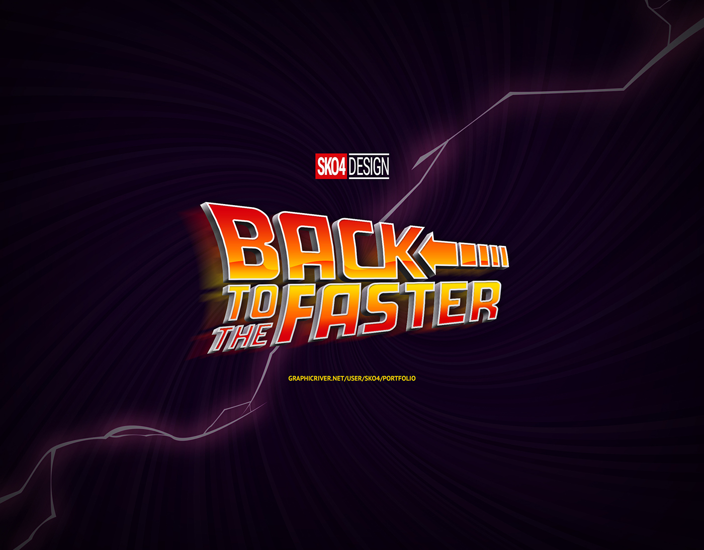 80年代复古文本质感特效PS图层样式下载插图(4)