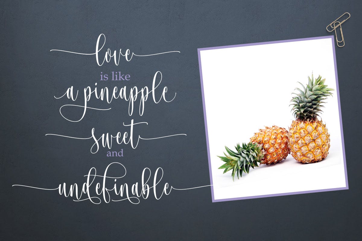 梦幻连笔英文书法字体 Josephira Fancy Script Font插图(9)