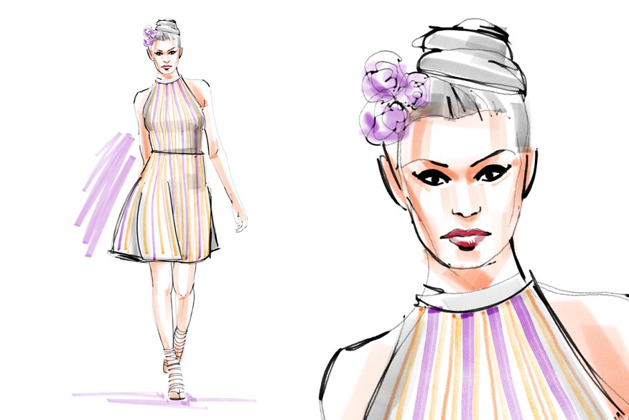 马克笔记号笔笔画PS笔刷 REAL MARKERS! REVISED!插图(1)