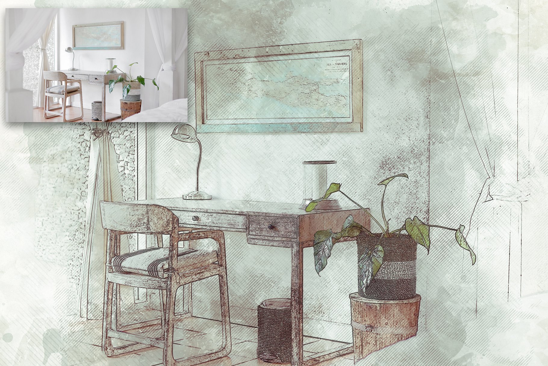 极具创造性的建筑素描PS图层样式下载[psd,jpg]插图(2)