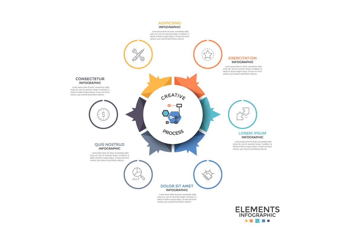 数据统计分析类幻灯片设计信息图表素材v14 Infographic Solutions. Part 14插图(10)