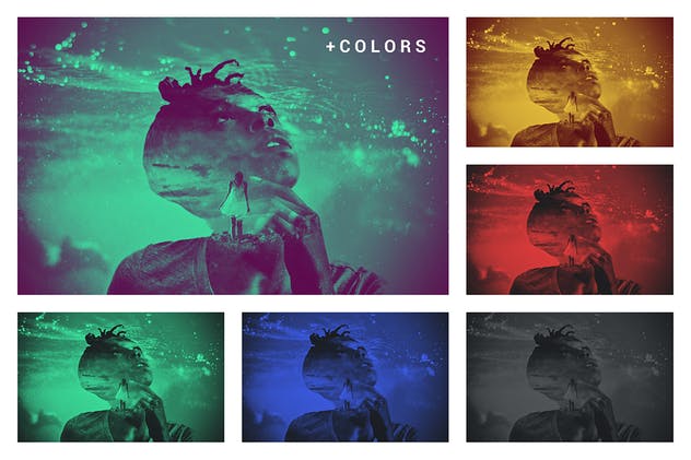 炫酷多重曝光效果照片处理PS图层样式 Hype | Multiple Exposure FX插图(4)