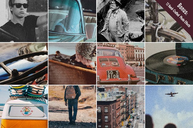 美式复古文本效果PS图层样式 Hometown Effects Pack插图(6)