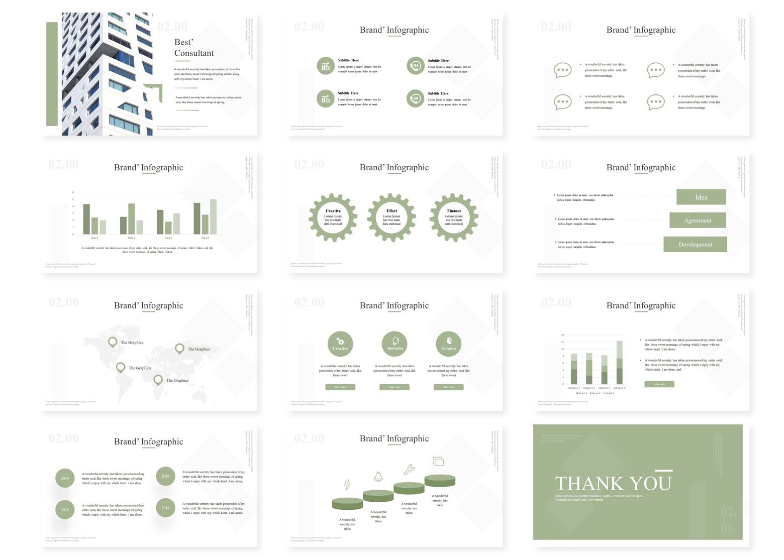 建筑主题谷歌幻灯片设计模板 Architecta | Google Slides Template插图(3)