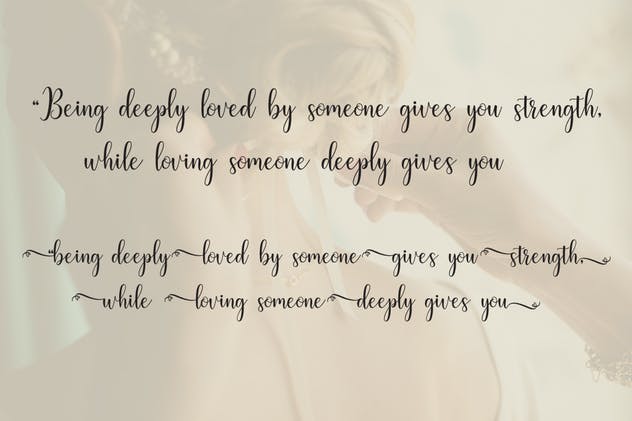 现代手写艺术风格英文字体 Litesha Script插图(1)