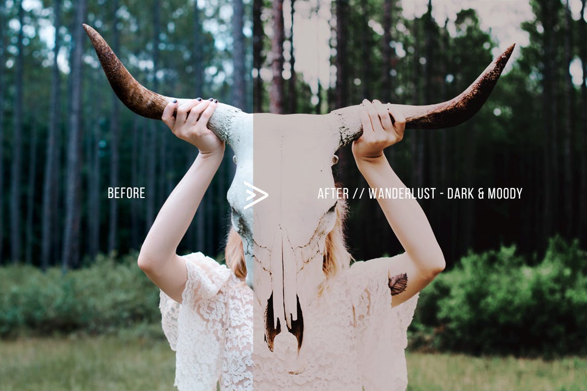 质感电影风格色调照片后期处理PS动作 Wanderlust Photoshop Action插图(4)